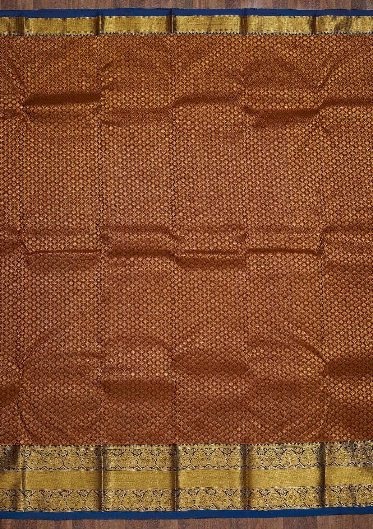 Brown Zariwork Pure Silk Saree-Koskii