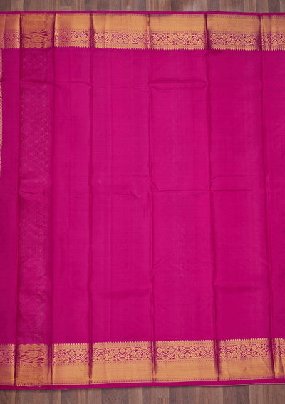 Cream Zariwork Pure Silk Saree-Koskii