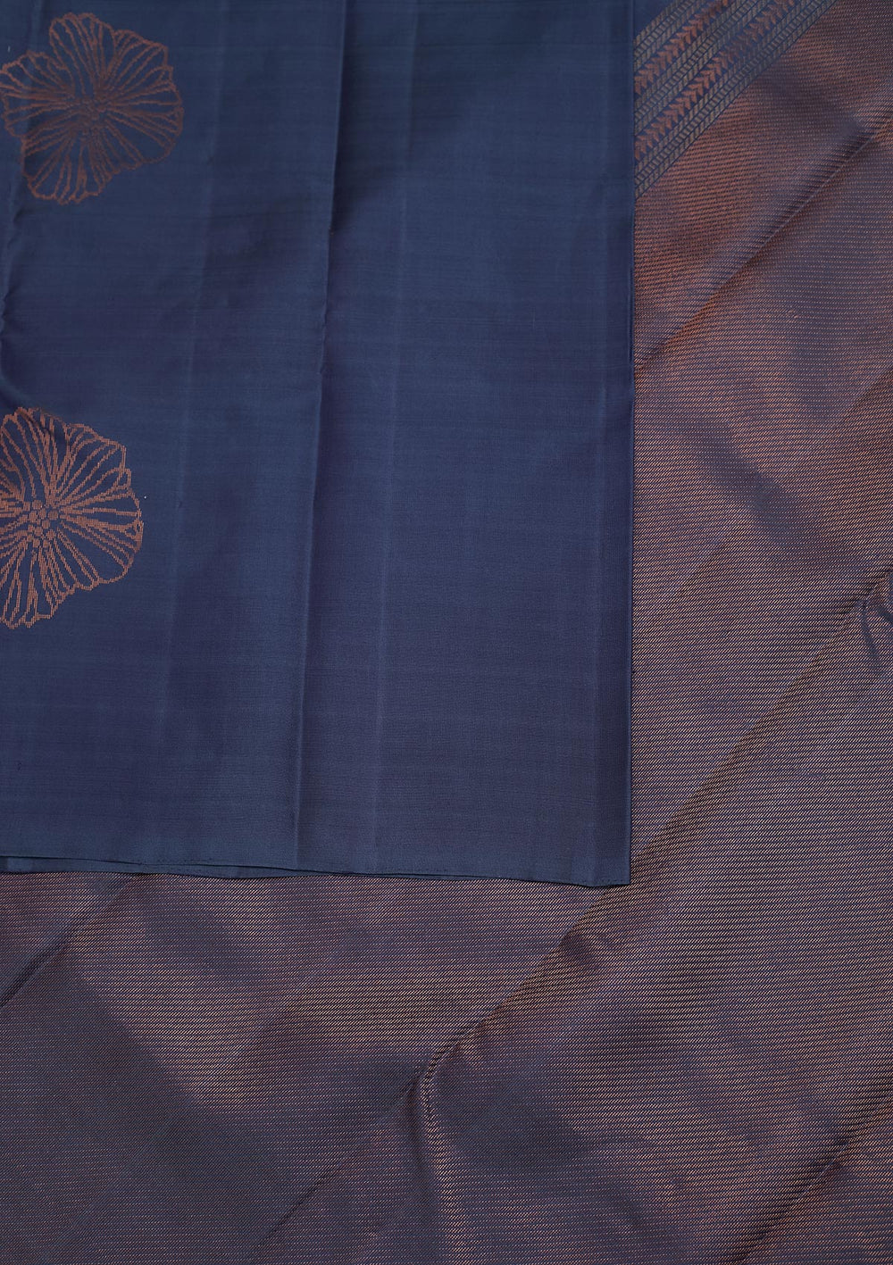 Dark Grey Zariwork Pure Silk Designer Saree - Koskii