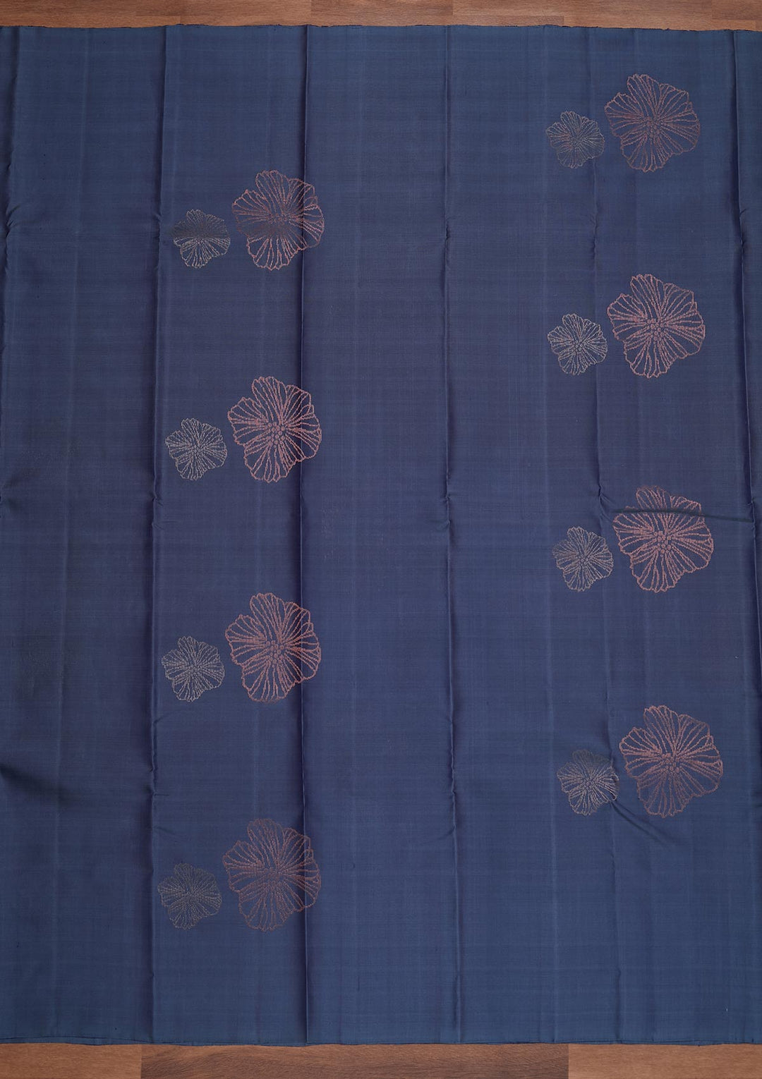 Dark Grey Zariwork Pure Silk Designer Saree - Koskii