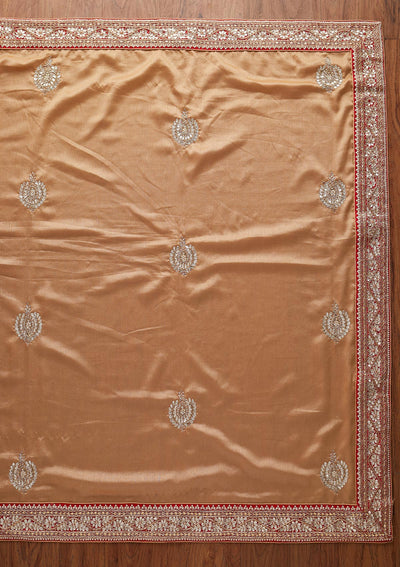 Gold Gotapatti Raw Silk Designer Saree - koskii