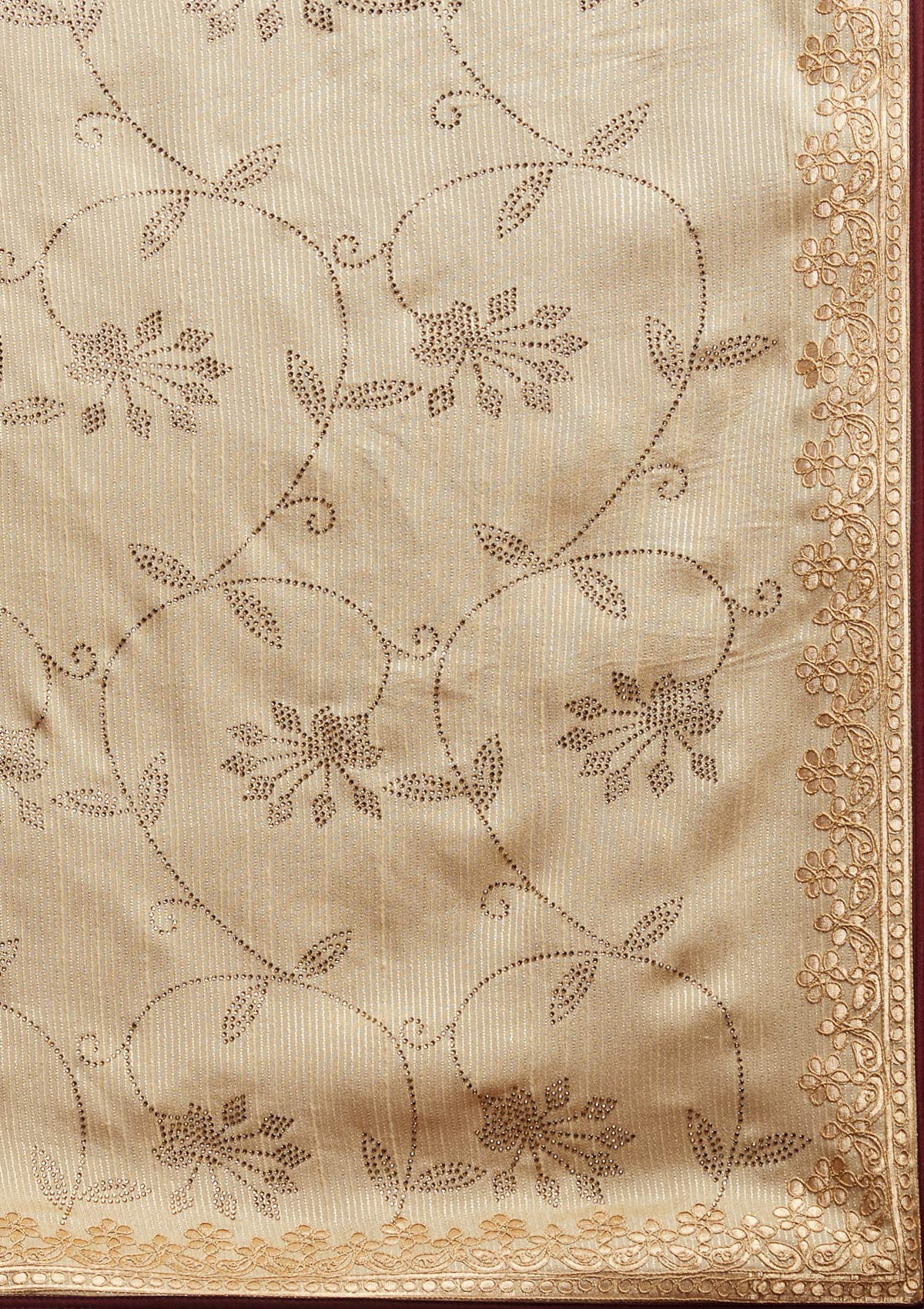 Gold Gotapatti Shimmer Designer Saree - koskii