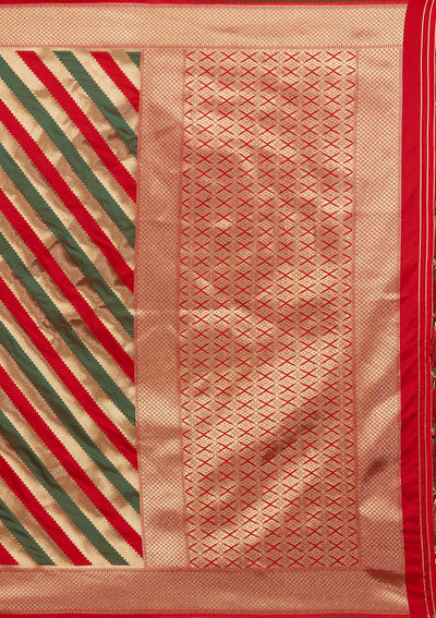 Gold Zariwork Art Silk Designer Saree - Koskii