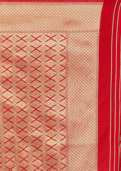 Gold Zariwork Art Silk Designer Saree - Koskii
