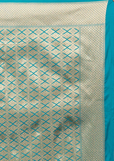 Gold Zariwork Art Silk Designer Saree - Koskii
