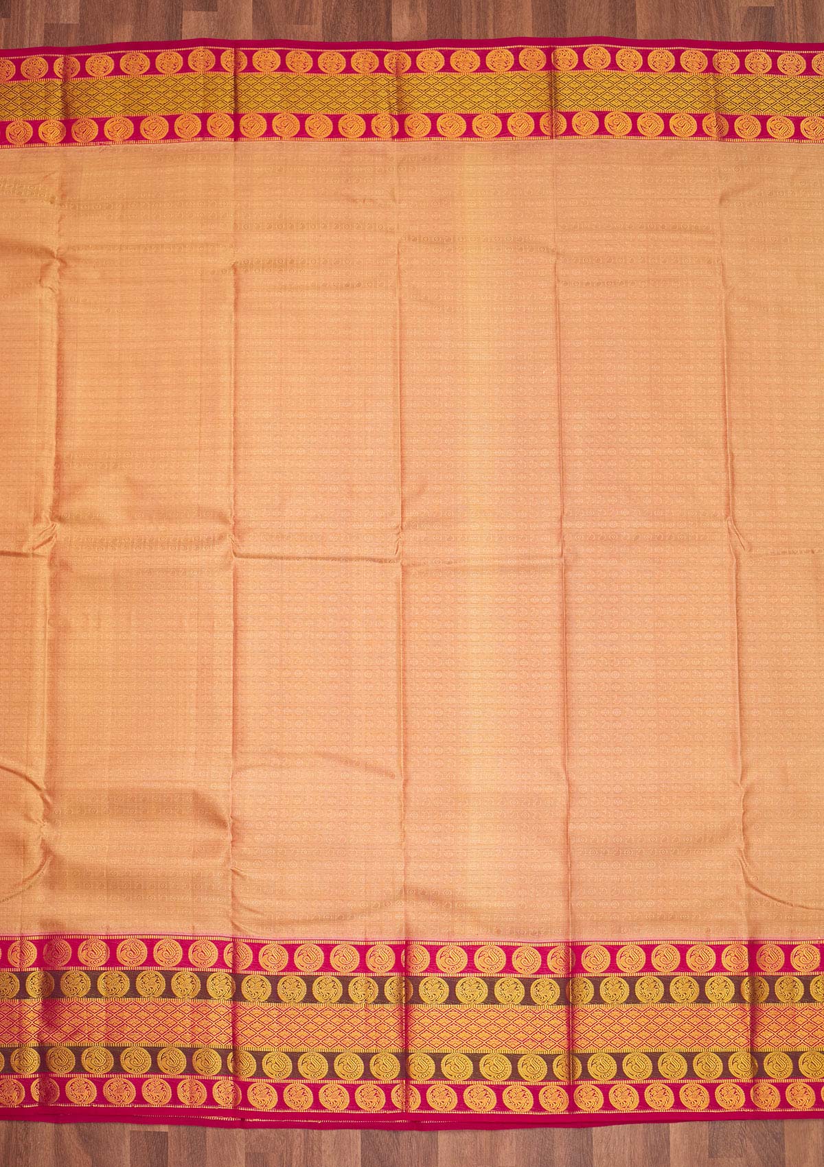 Gold Zariwork Pure Silk Saree - Koskii