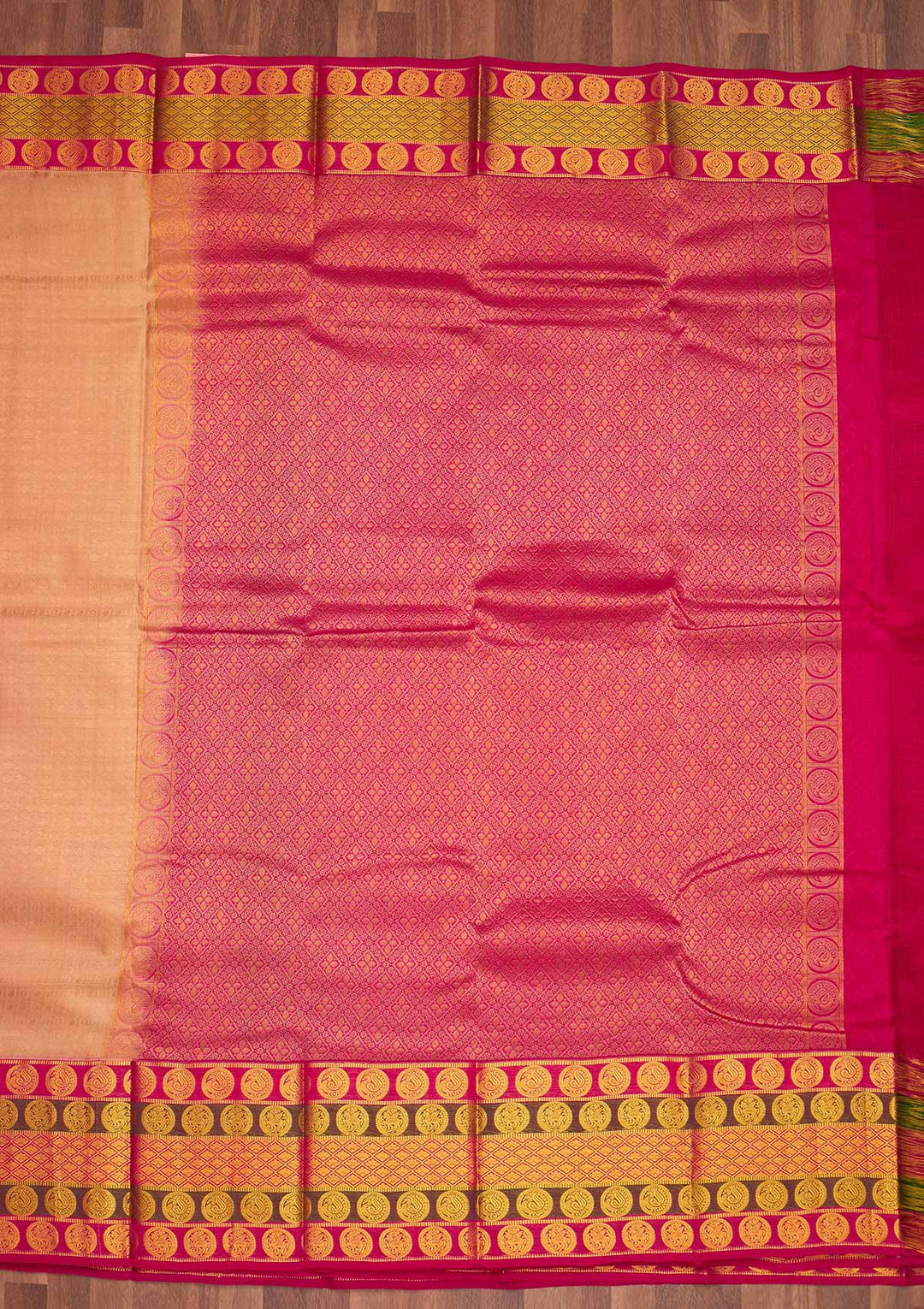 Gold Zariwork Pure Silk Saree - Koskii
