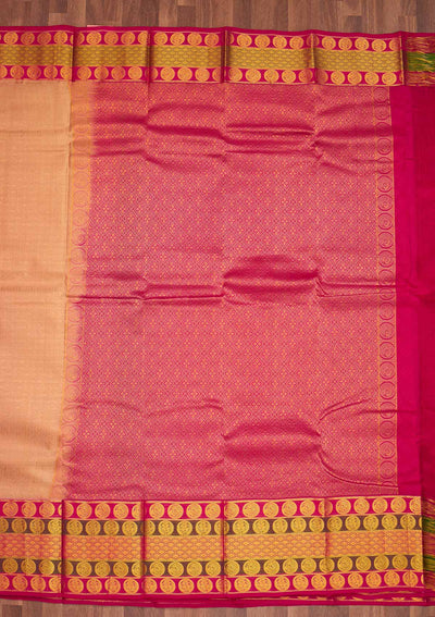 Gold Zariwork Pure Silk Saree - Koskii