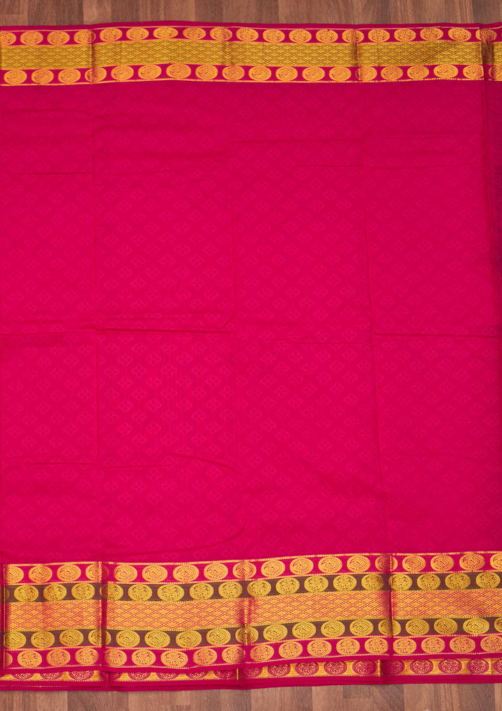 Gold Zariwork Pure Silk Saree - Koskii