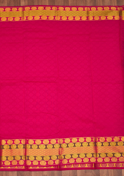 Gold Zariwork Pure Silk Saree - Koskii