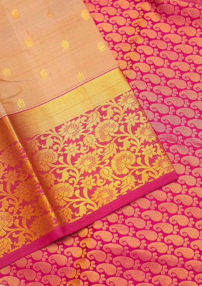 Gold Zariwork Pure Silk Saree - Koskii