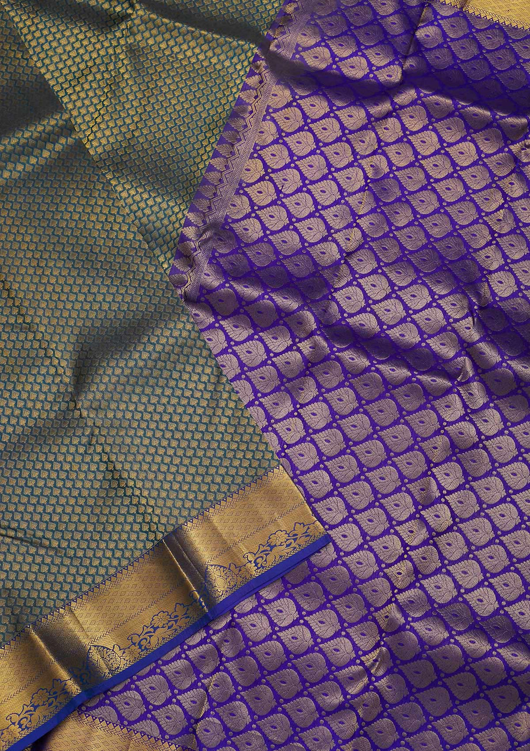 Grey Zariwork Pure Silk Saree-Koskii