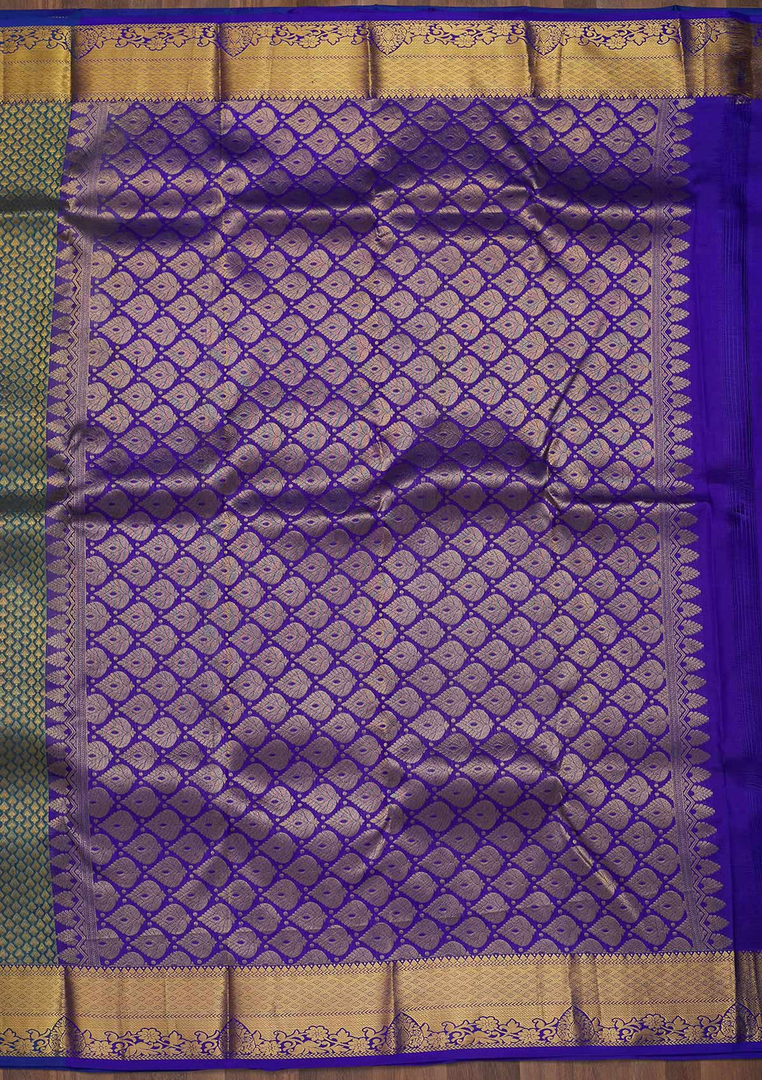 Grey Zariwork Pure Silk Saree-Koskii