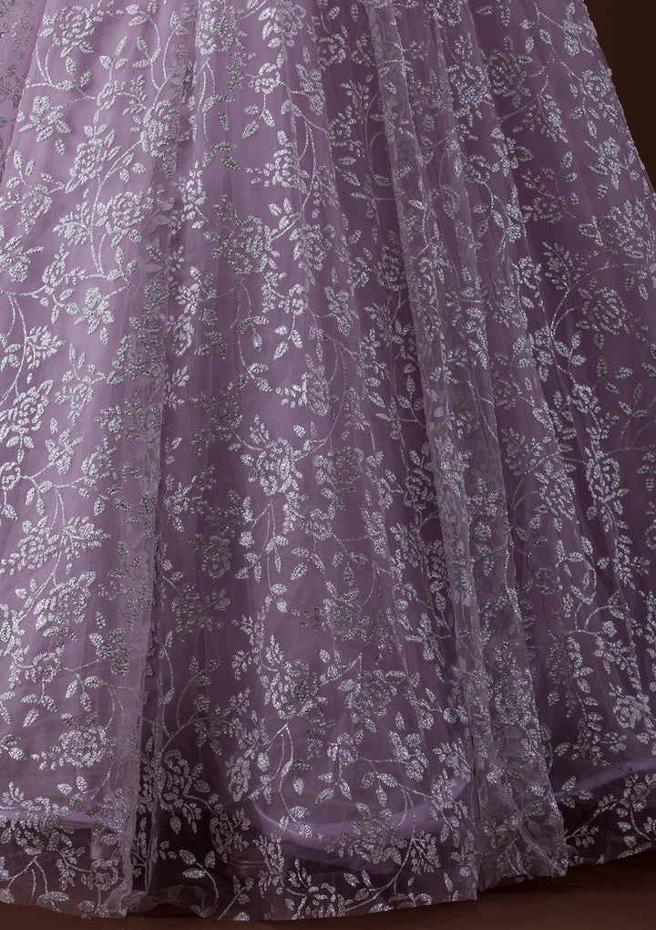 Lavender Cutdana Net Gown-Koskii