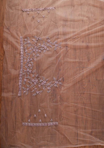 Lavender Stonework Net Designer Saree - koskii