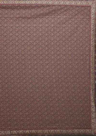 Lavender Threadwork Net Designer Saree - Koskii