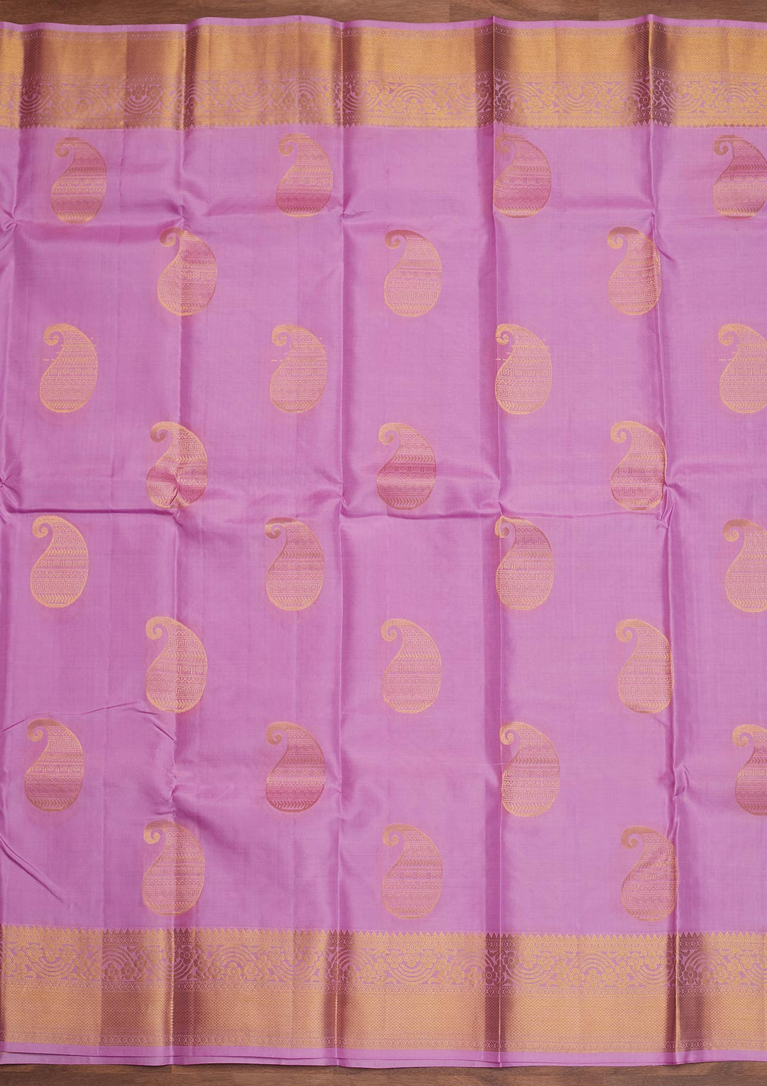 Lavender Zariwork Pure Silk Designer Saree - Koskii