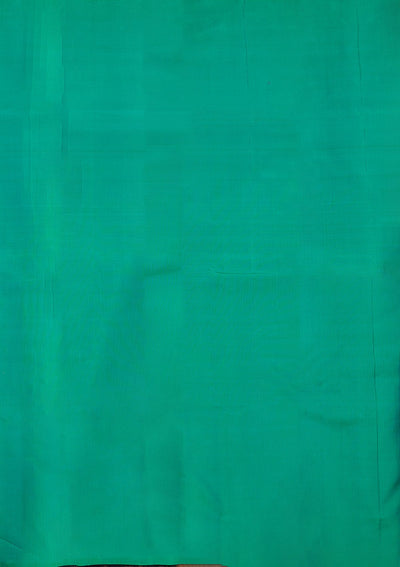 Leaf Green Zariwork Pure Silk Designer Saree - koskii