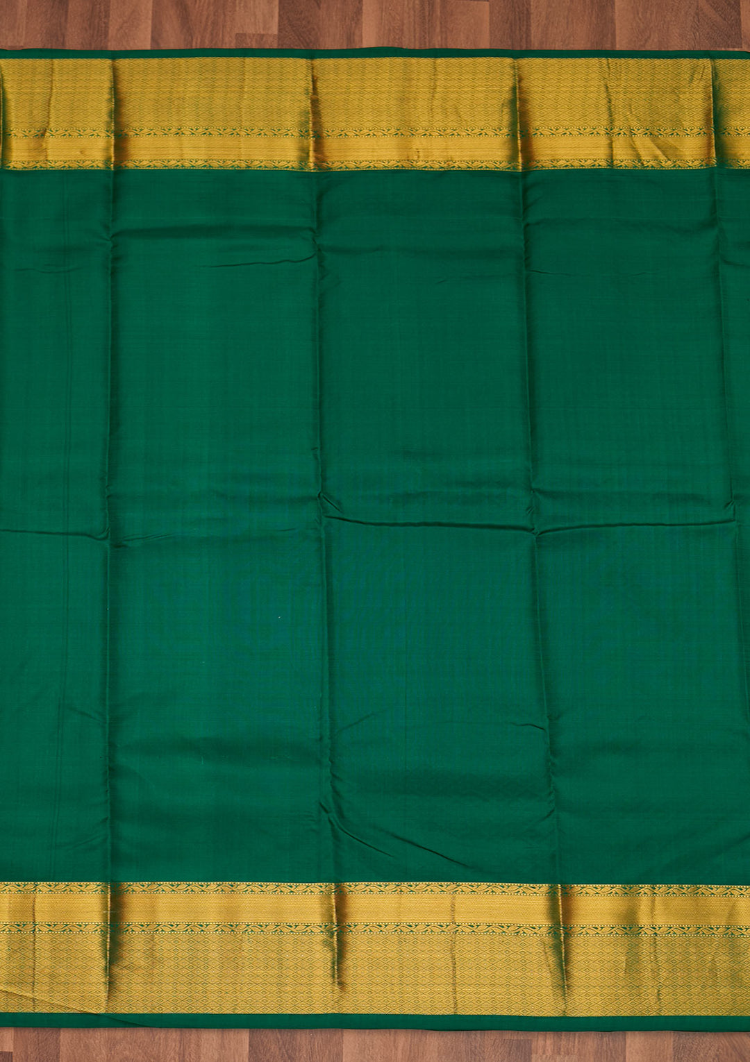 Leaf Green Zariwork Pure Silk Saree - Koskii
