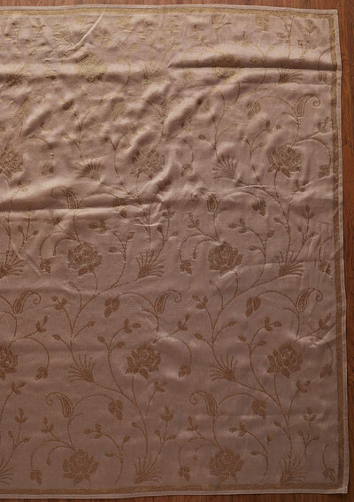 Light Grey Swarovski Shimmer Designer Saree - koskii