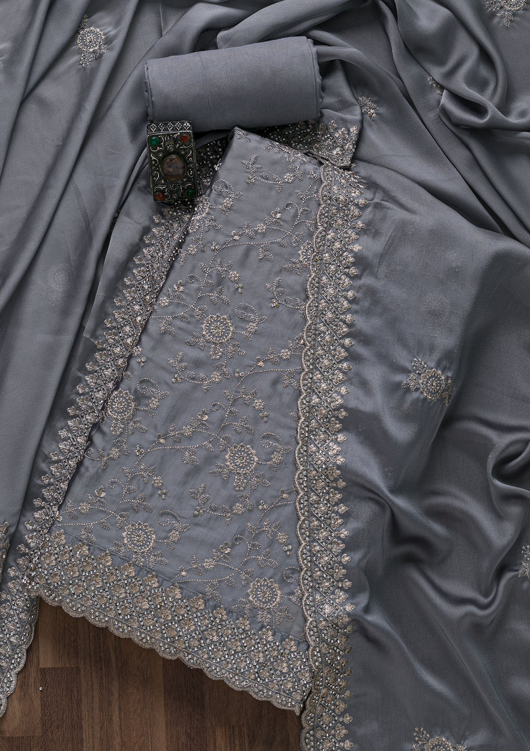 Grey Suit Buy Grey Colour Salwar Suit For Women Online Koskii