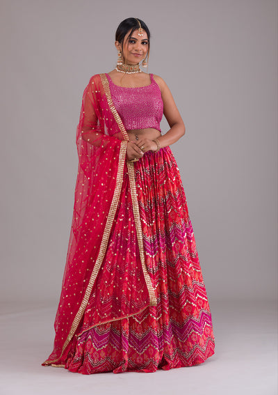 Sweetheart Neck Full Sleeve Blouse Lehenga Set. – Breathe by Aakanksha