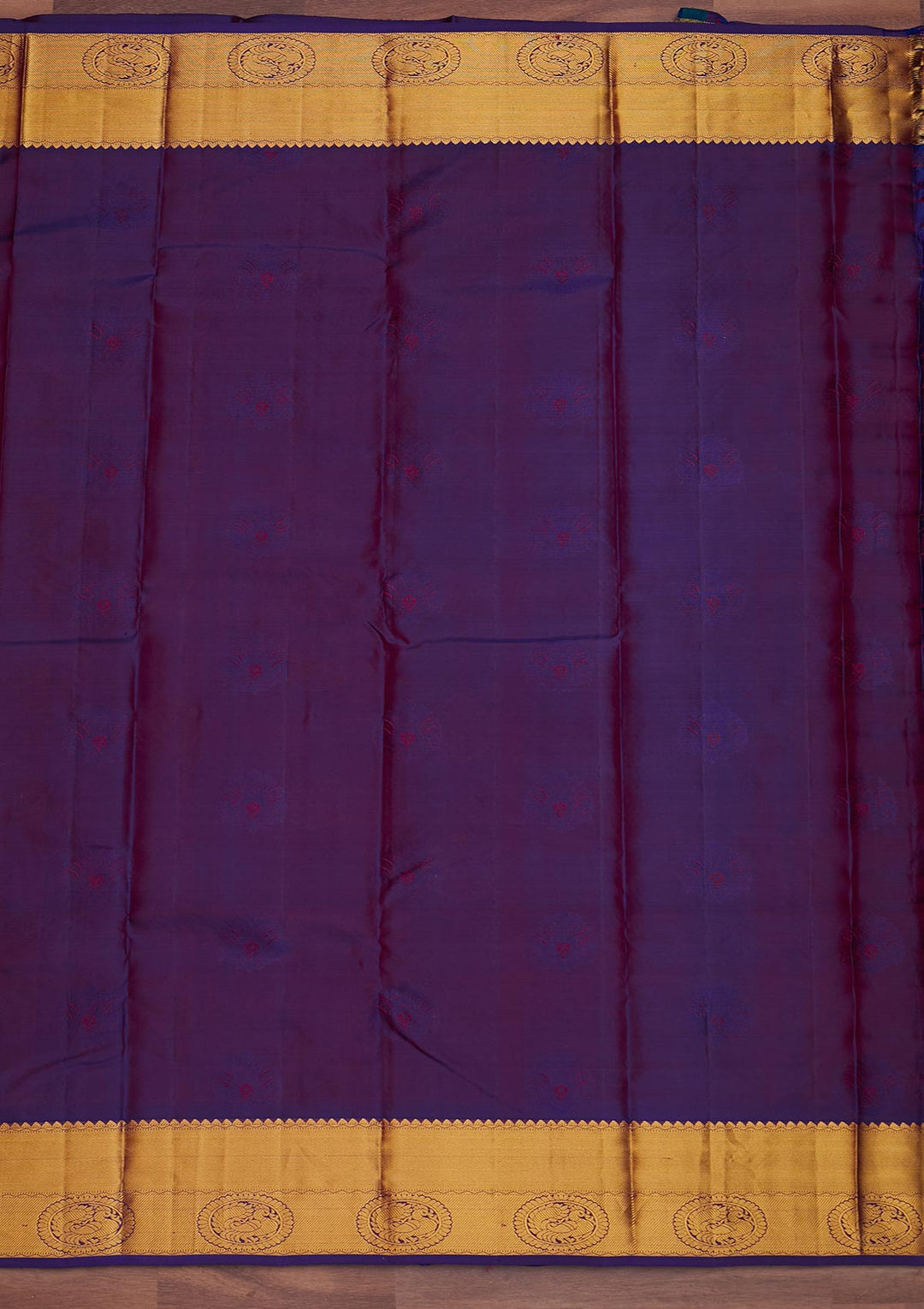 Magenta Pink Zariwork Pure Silk Designer Saree - Koskii