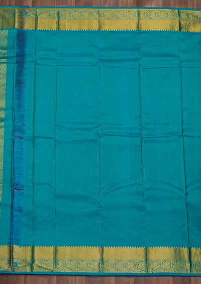 Fuschia Pink Zariwork Pure Silk Saree-Koskii