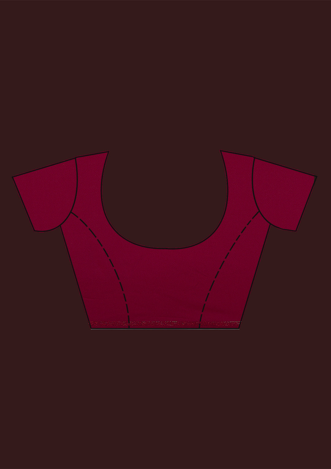 Maroon Sequins Art Silk Saree-Koskii