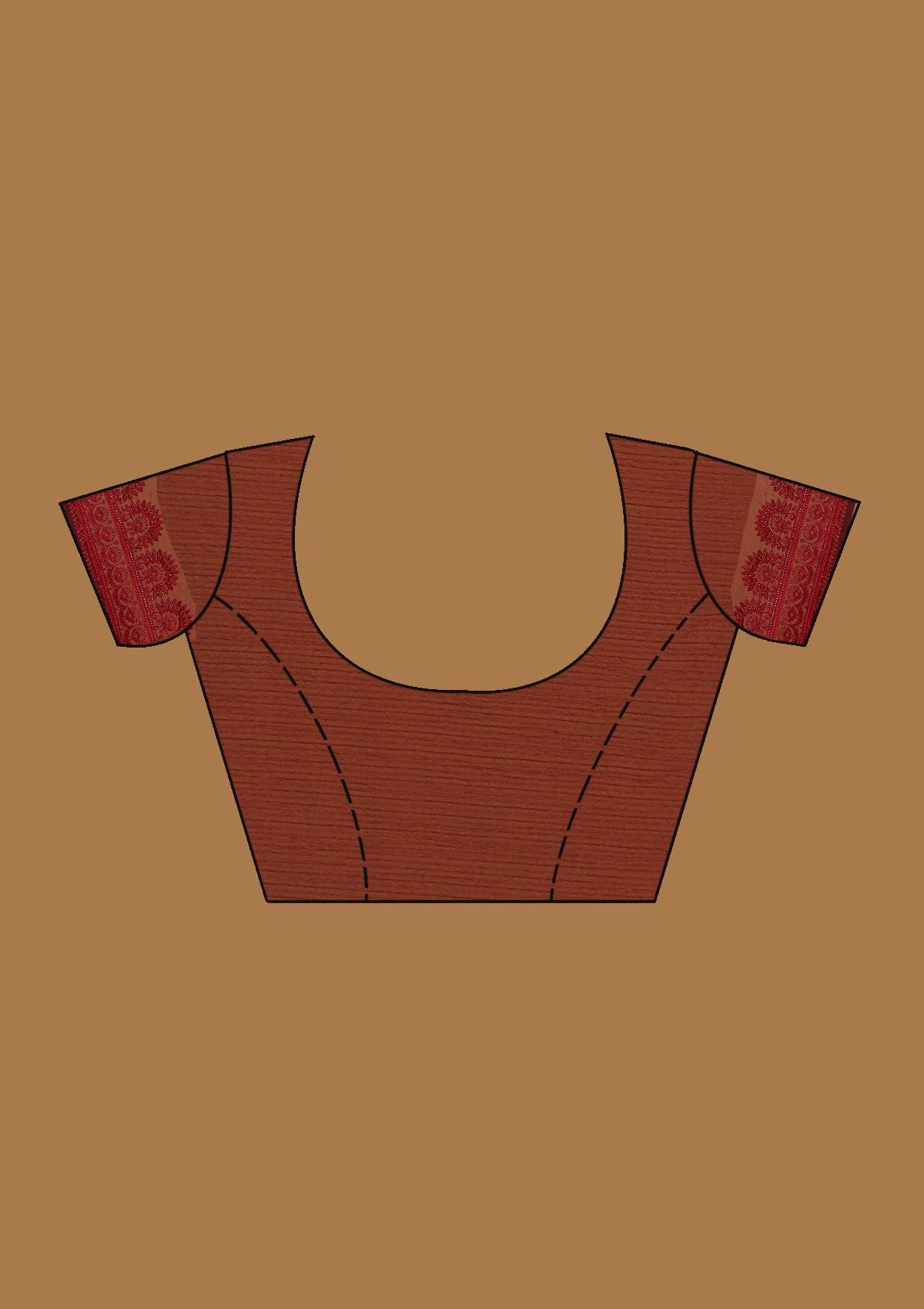 Maroon Swarovski Georgette Designer Saree - koskii