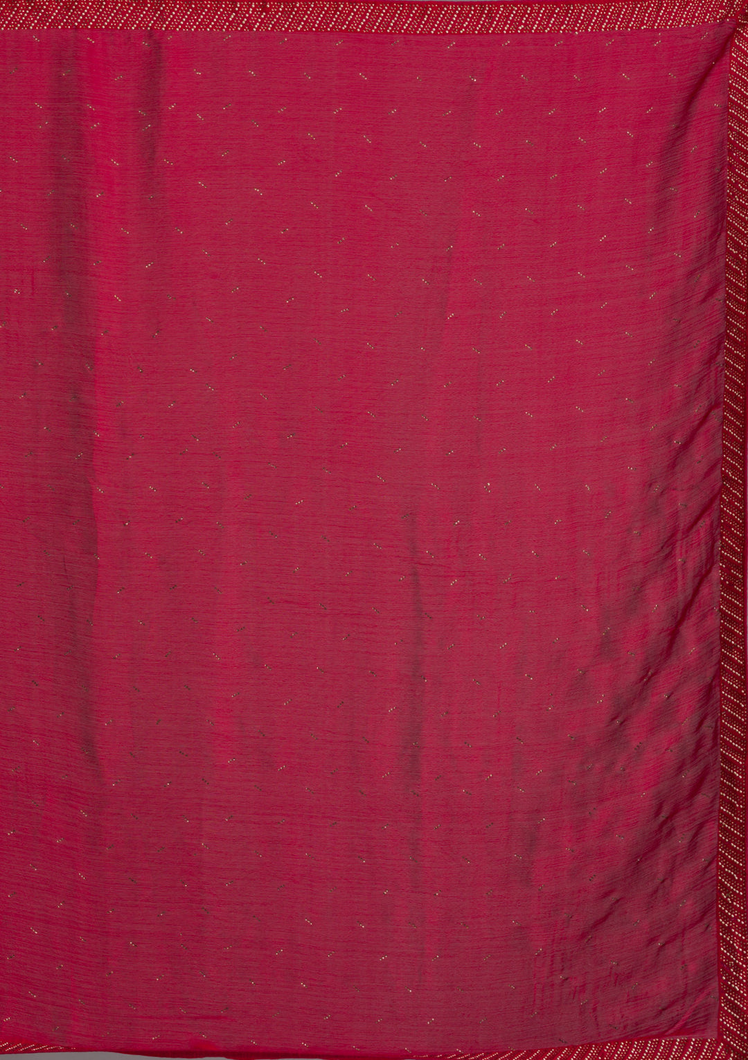 Maroon Swarovski Semi Crepe Saree-Koskii