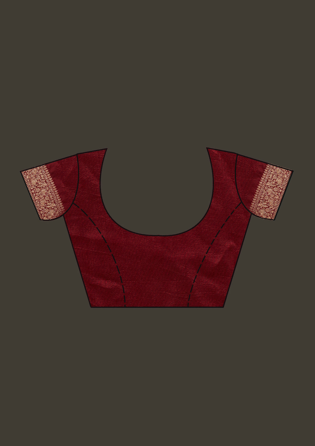Maroon Zariwork Banarasi Designer Saree - Koskii