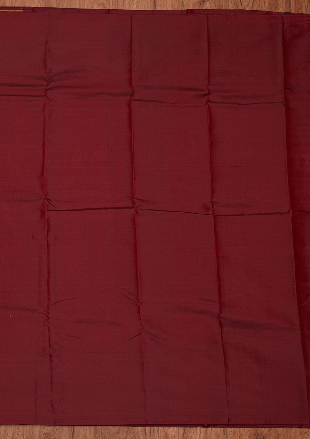 Maroon Zariwork Pure Silk Designer Unstitched Saree - Koskii