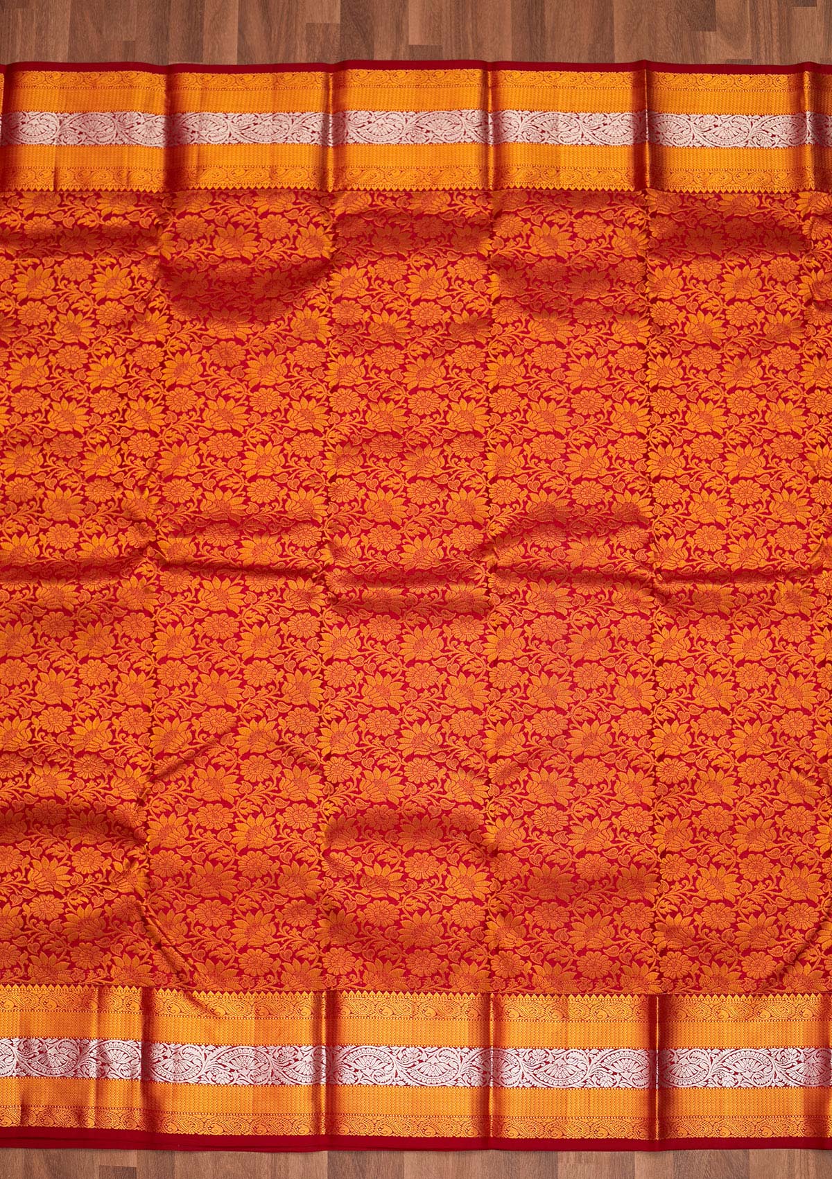 Maroon Zariwork Pure Silk Saree - Koskii