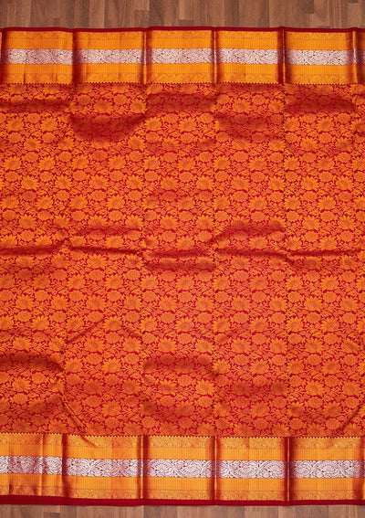 Maroon Zariwork Pure Silk Saree - Koskii