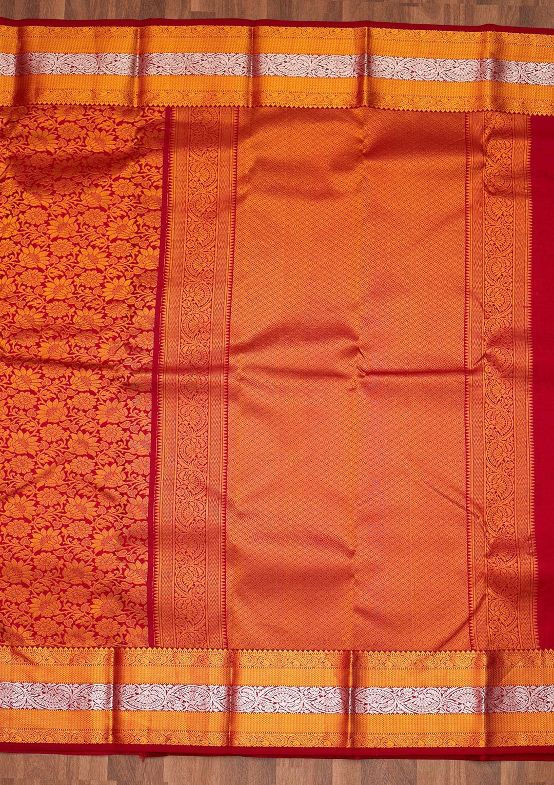 Maroon Zariwork Pure Silk Saree - Koskii