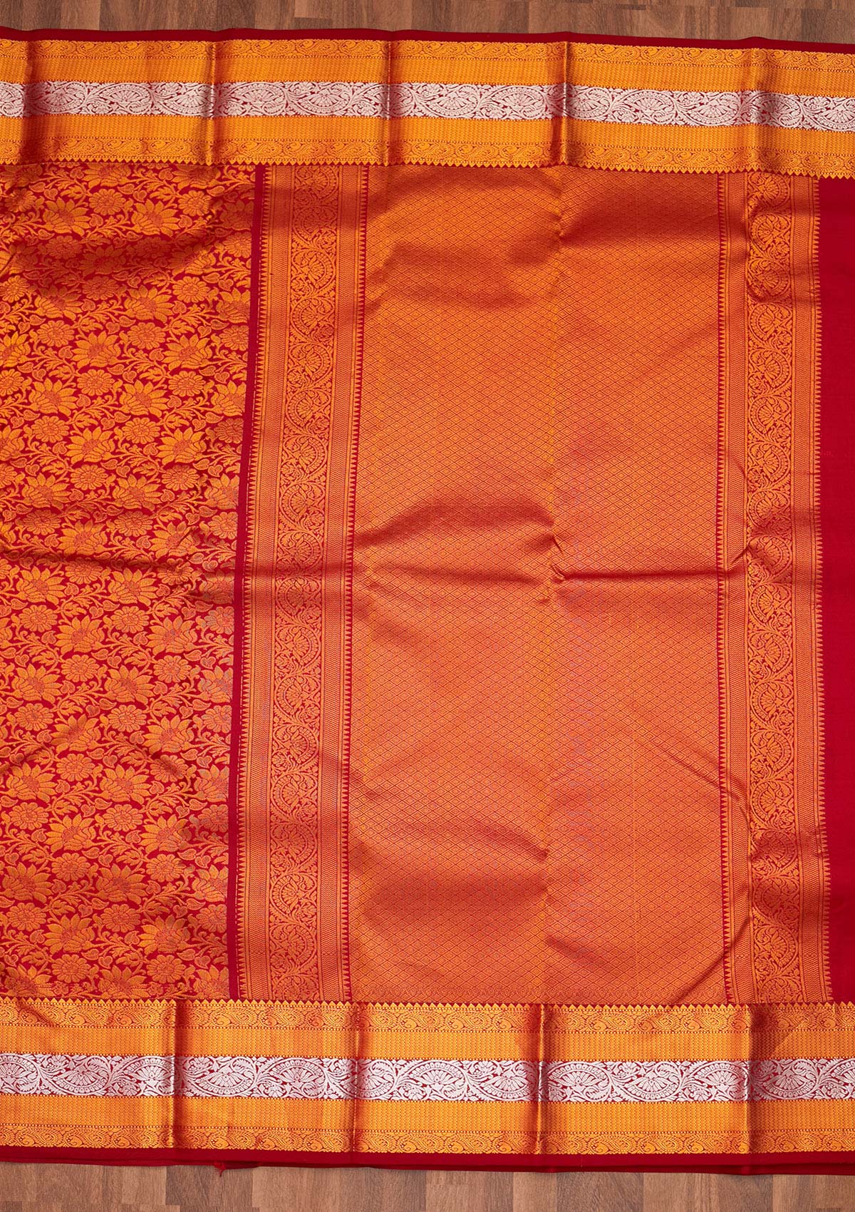 Maroon Zariwork Pure Silk Saree - Koskii