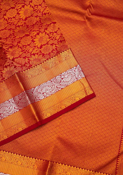 Maroon Zariwork Pure Silk Saree - Koskii