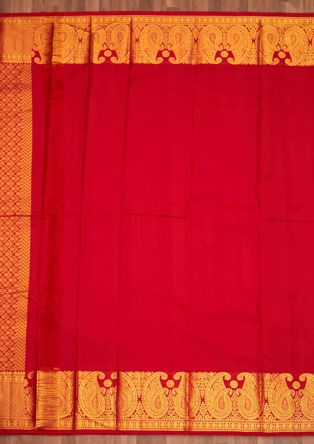 Maroon Zariwork Pure Silk Saree - Koskii