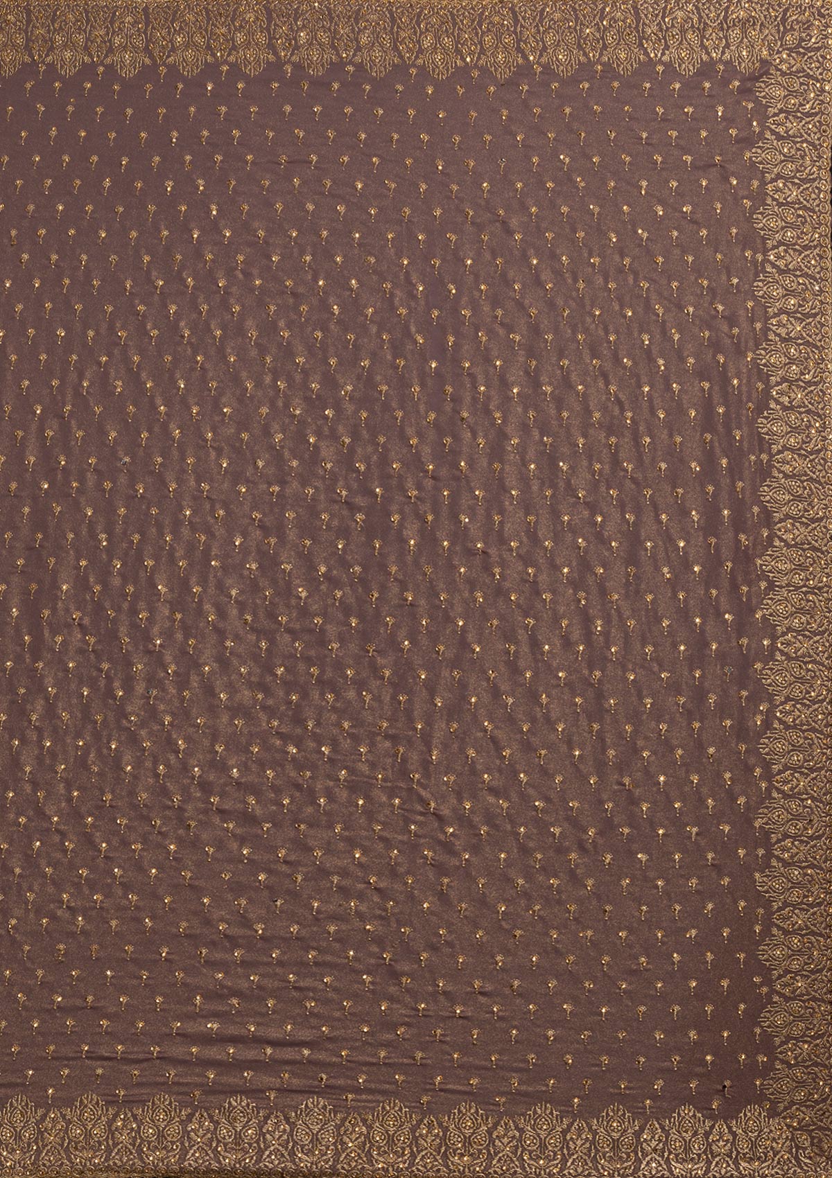 Mauve Zariwork Shimmer Designer Saree - koskii