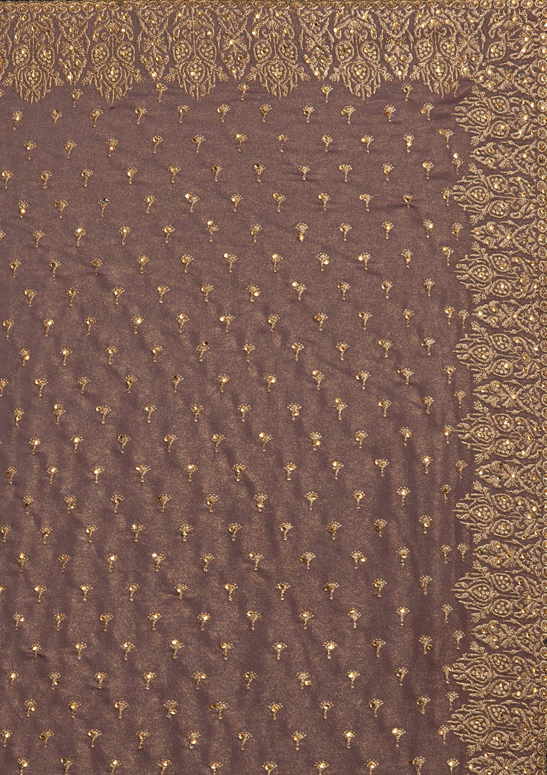 Mauve Zariwork Shimmer Designer Saree - koskii