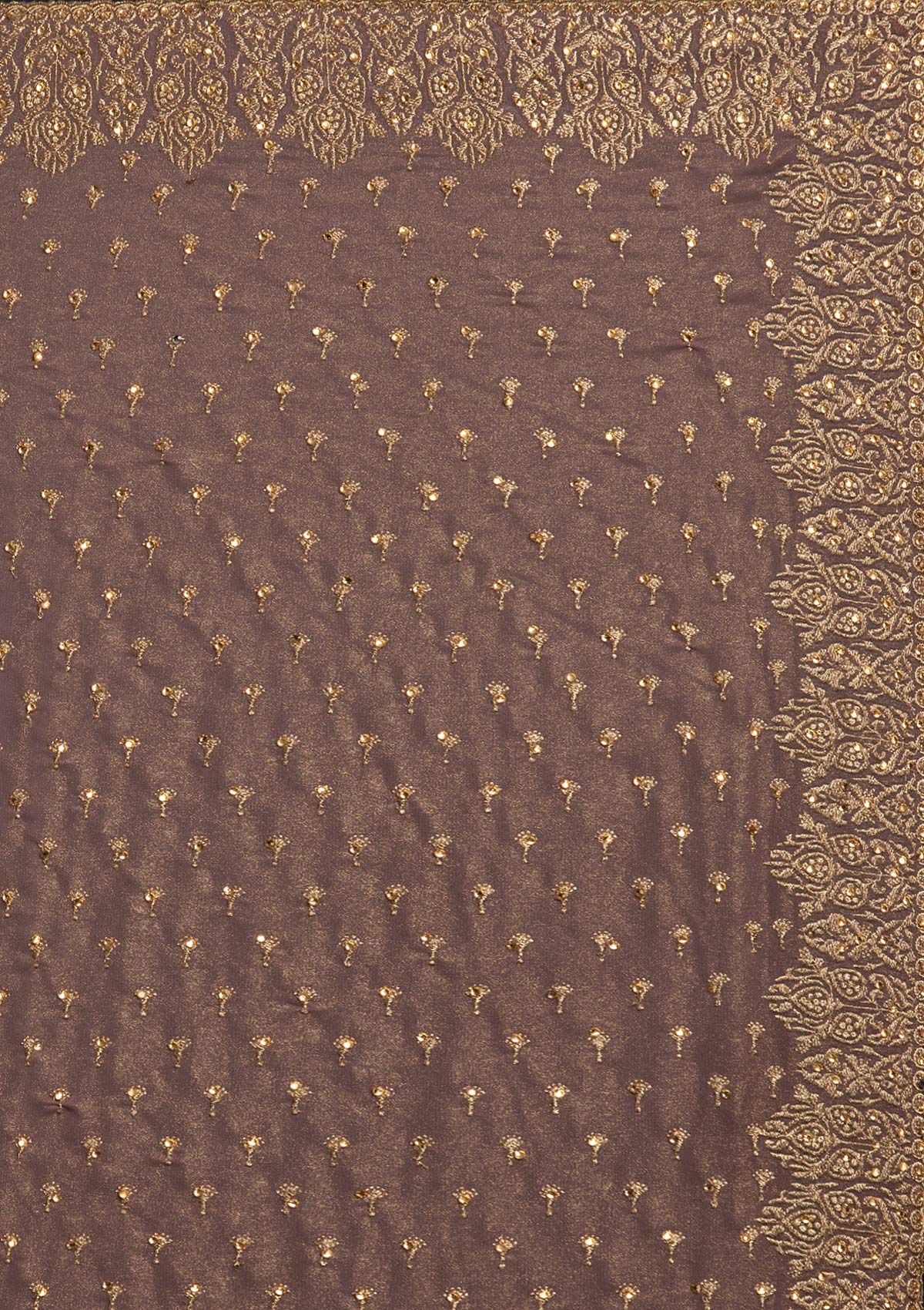 Mauve Zariwork Shimmer Designer Saree - koskii