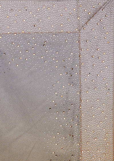 Mehendi Swarovski Tissue Designer Saree - Koskii