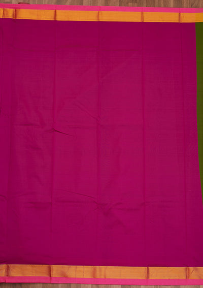 Mehendi Zariwork Art Silk Designer Saree - Koskii