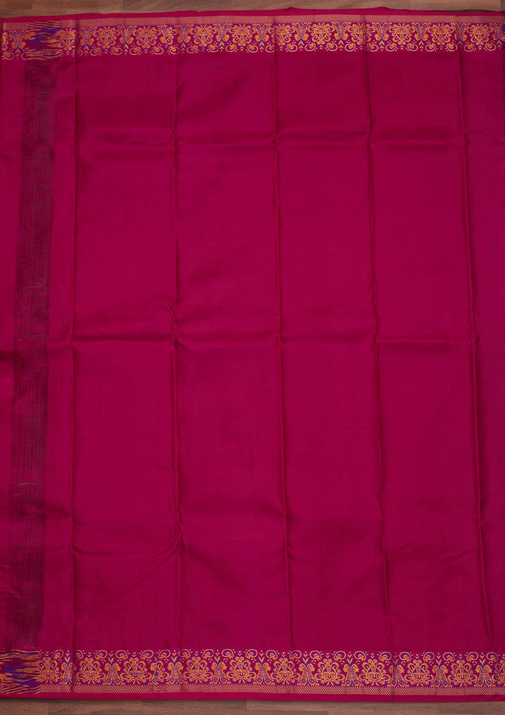 Mehendi Zariwork Pure Silk Designer Saree - Koskii