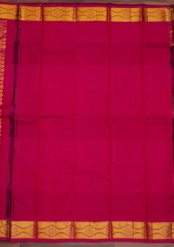 Mehendi Zariwork Pure Silk Designer Saree - Koskii