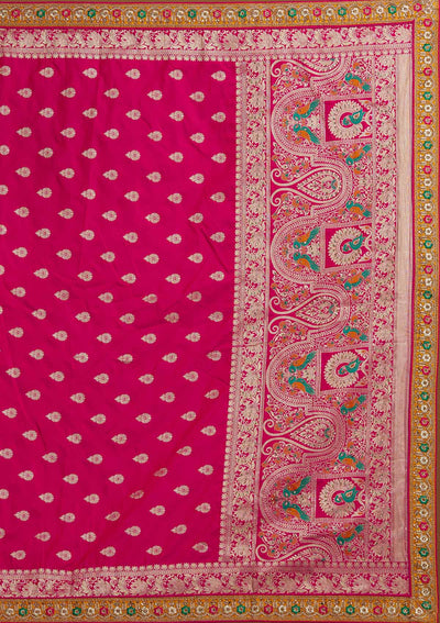 Multi Stonework Banarasi Designer Semi-Stitched Lehenga - koskii