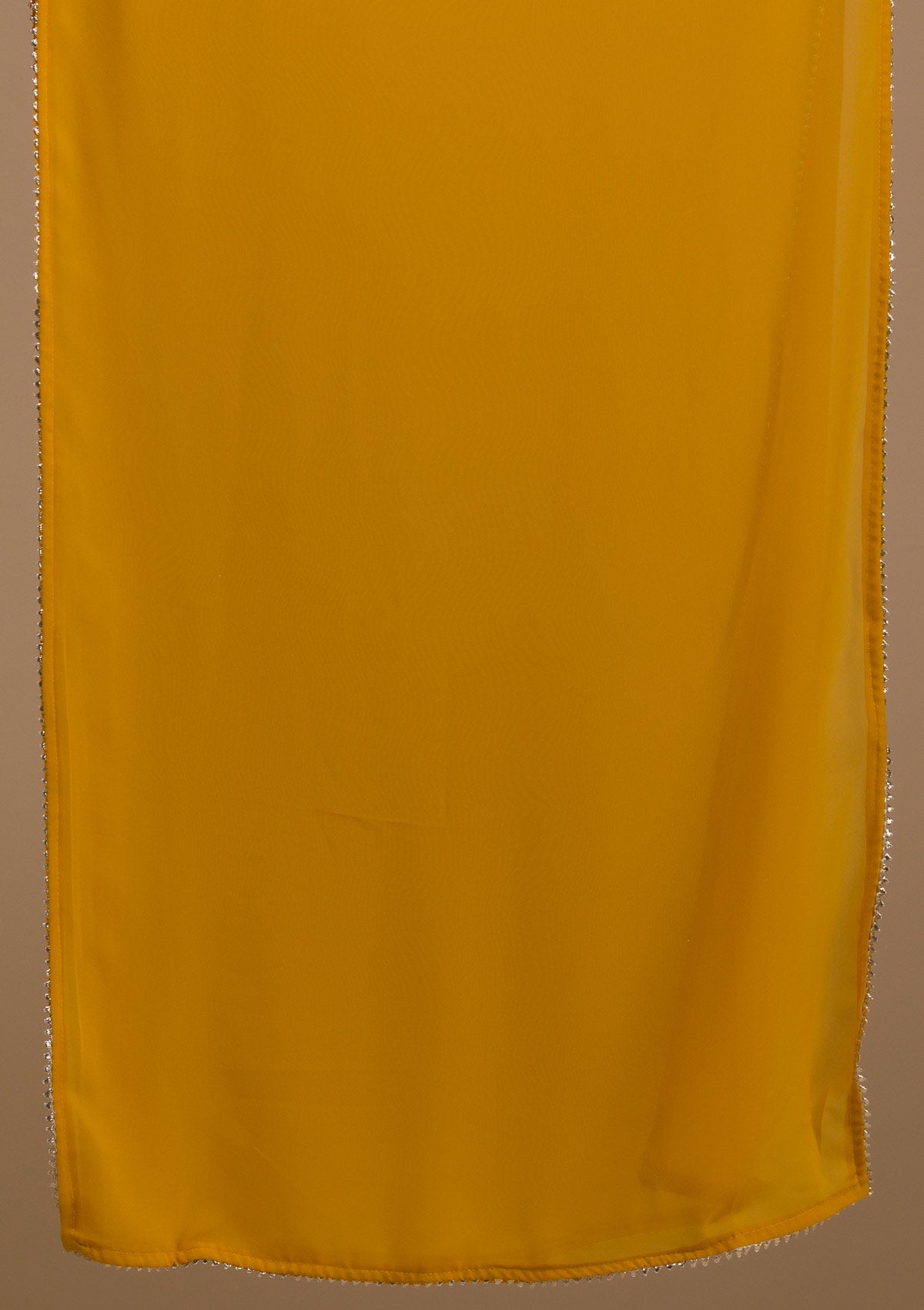 Mustard Sequins Georgette Readymade Salwar Suit-Koskii