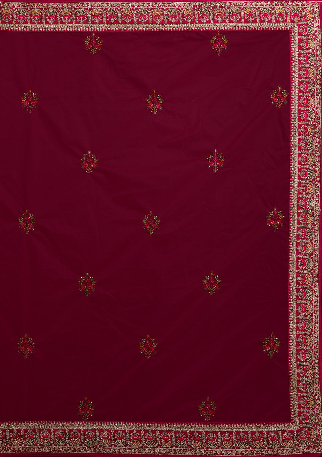 Mustard Sequins Raw Silk Designer Semi-Stitched Lehenga - koskii