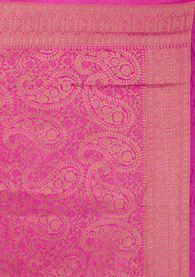 Mustard Zariwork Art Silk Designer Saree - Koskii